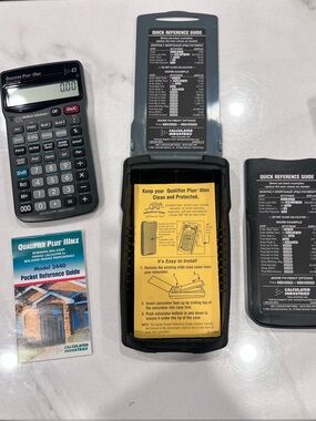 Mortgage Real Estate Calculator Qualifier Plus IIIFX Model 3430 w/Manual & Case